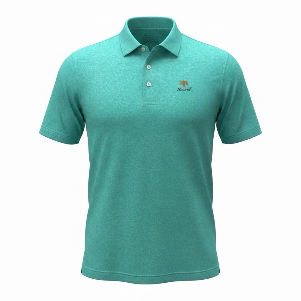 Peter Millar Oak Tree National Featherweight UPF 50+ Polo Green Men's Size L